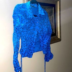 Zara button down blouse